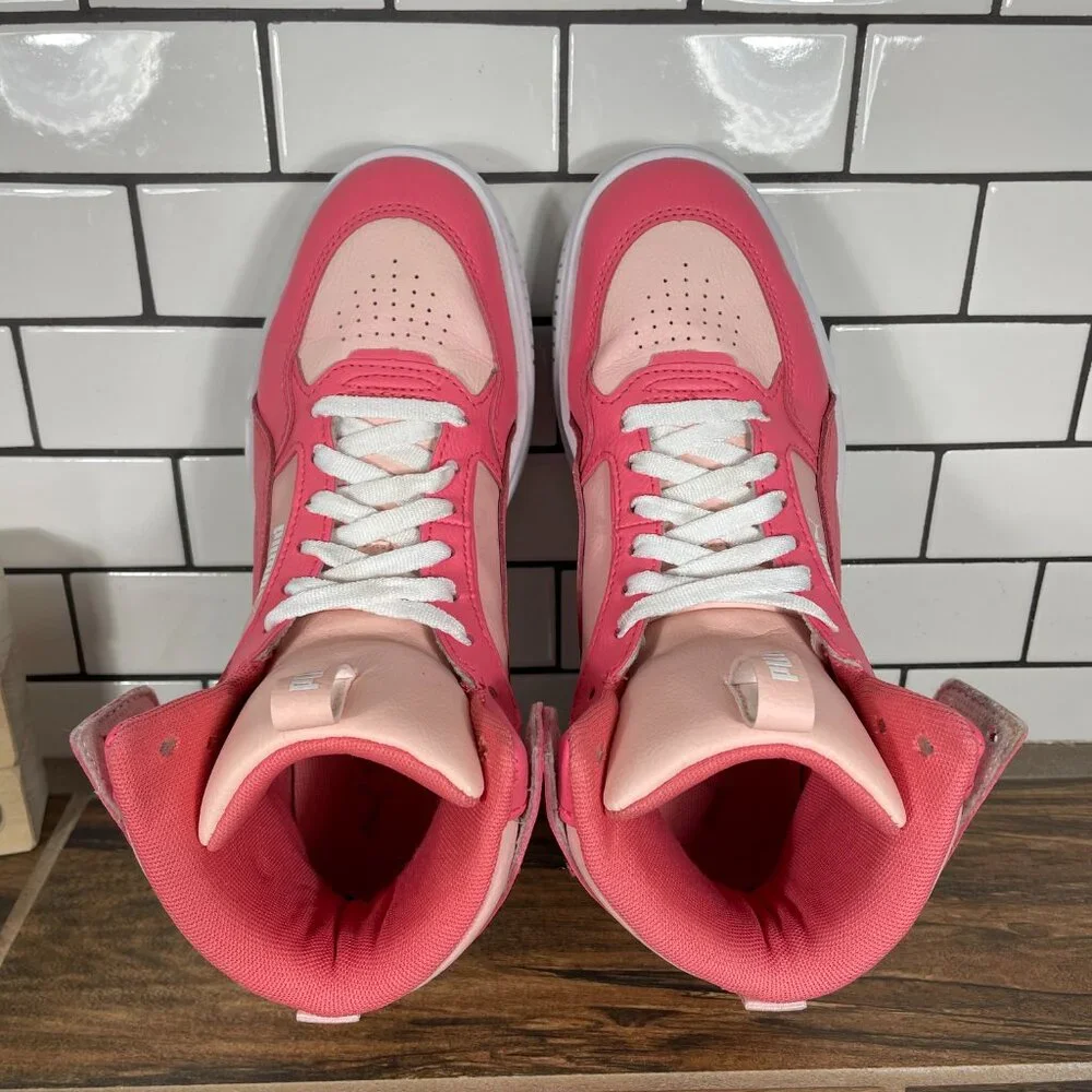 Puma Karmen Rebelle Mid JR Youth Girls Size 6 Shoes Pink Platform Sneaker